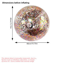 (Colorful 40cm)Pvc Inflatable Beach Ball For Kids Water Sports And Summer Beach Entertainment
