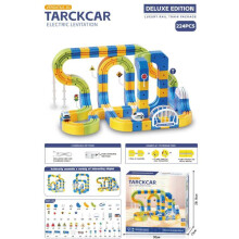 (224pcs)Jouet Train Suspension Gravitaire Enfant avec Pistes Modulaires Enclenchées pour Compétences Cognitives Apprentissage Interactif