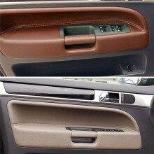 Auto-InnentüR-Zuggriffverkleidung 7L6867161 für 2003-2010, SeitentüRgriff Innen, PU-Leder, LHD RHD, Kastanienbraun