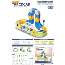 (90pcs)Kids Gravity Suspension Train Toy With Interlocking Modular Tracks For Cognitive Skills Learning Interactive
