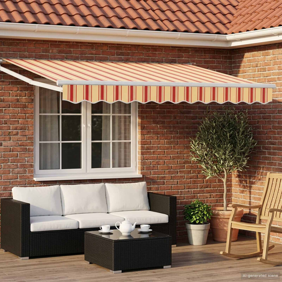 Vidaxl Electric Retractable Awning Multicolour 3 X 2.5 M