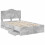VidaXL vidaXL Bed Frame with Drawer Concrete Grey 135 x 190 cm Engineer Wood 3