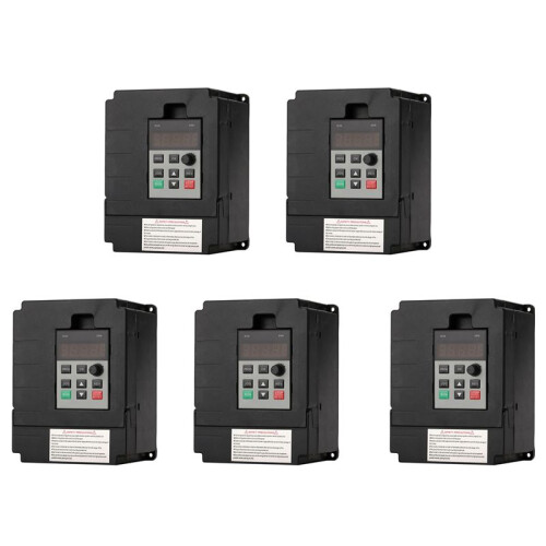 5X 2.2KW 220V Variable Frequency Drive Inverter Single to 3 Phase CNC VFD Universal 1