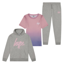(11-12 Years, Multi) Hype - Girls 3 Piece Set Genesis - Top, Tracksuit Bottoms & Hoodie Multi 7-14 Years