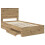 VidaXL vidaXL Bettrahmen Artisan-Eiche 100 x 200 cm Holzwerkstoff 4