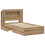 VidaXL vidaXL Bed Frame with Storage Artisan Oak 90 x 190 cm Engineered Wood 4