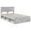 VidaXL vidaXL Bed Frame Concerte Grey 135 x 190 cm Engineered wood 2