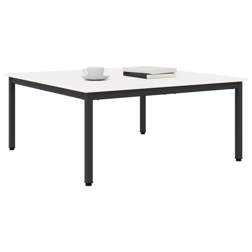 VidaXL vidaXL Coffee Table White 100 x 100 x 45 cm Solid Pine Wood 1