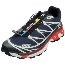 (9.5) Salomon Xt-6 Unisex Running Trainers in Blue Black