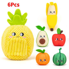 Soft Plush Fruit Toys For Baby Learning Parentchild Play Coordination Enhancing