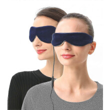 Lot de 2 masques chauffants électriques pour les yeux et compresses chauffantes micro-ondables aux graines de lin pour les yeux secs, m