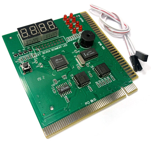 LED 4-Digit Diagnostic Tester POST Card | PCI 4 PC Analyzer for Motherboard Testing