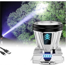 Hochleistungsfähige, superhelle, wiederaufladbare Stirnlampe, wiederaufladbare LED-Stirnlampe zum Angeln, tragbare, wasserdichte Stirnl