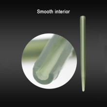 (Green(100PCS)) 100PCS 54mm Carp Fishing Rubber Tip Tubes - Anti-Tangle Weed Hook Sleeve, Lead Clip, Quick Change Swivel Accessories