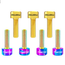 (Gold, M5x18) 6PCS M5*16MM & M5*18MM Handlebar Stem Screws for Road, MTB, and Mountain Bikes