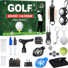 Golf Advent Calendar 2025 - 24 Days Countdown with Golf Balls, Perfect Christmas Gift