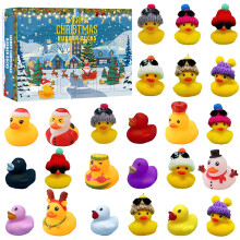 (A) 2025 Duck Advent Calendar - 24 Days Countdown with Rubber Ducks, Christmas Gift