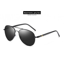 (BlackFrameGray)Color Changing Polarized Sunglasses Men Uv400 Driving Outdoor Sports For Travel