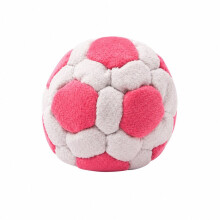 (White Pink)Child Plush Soccer Ball For Training And Play With Soft Material Portable Design
