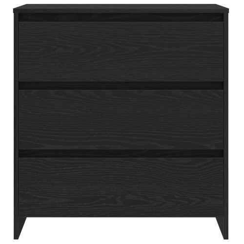 VidaXL vidaXL Sideboard 3 pcs Black 70 x 41 x 75 cm Engineered Wood 2
