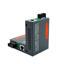 (EU) Gigabit Fiber Optical Media Converter 1000Mbps Single Fiber SC Port External Power Supply