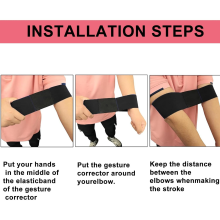 (White) Golf Swing Hand Motion Corrector - Posture Correction Strap for Enhanced Swing Assistance