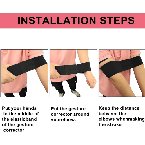 (White) Golf Swing Hand Motion Corrector - Posture Correction Strap for Enhanced Swing Assistance