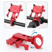 (Handlebar-Black) Aluminum Alloy Motorcycle & Bicycle Phone Mount for Mountain Bikes - Handlebar Holder