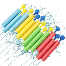 Summer Beach Splashing Toy EVA Foam Material Water Gun Straight Barrel