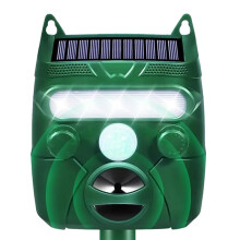 Repellente per Animali da Esterno, Solare, con Sensore di Movimento e Luce Stroboscopica A LED, Repellente per Gatti e Cervi da Esterno