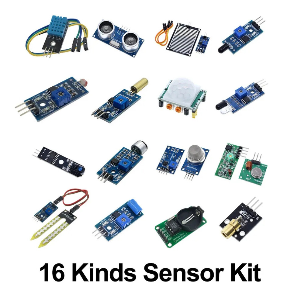 16Pcs Sensor Modules For Stm32, Uno R3, 51 Microcontrollers - Compatible With Arduino & Stm32 413590555834