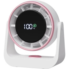 Mini Tischventilator, LED Display, leise, leicht, Büro und Zuhause