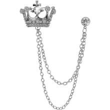 Broche voor heren, pakspeld, vintage kettingbroche, pakoverhemdaccessoires