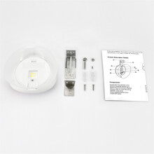 (Black-White) 9LED Solar Hedge Light - Screw-In Monocrystalline Silicon for Outdoor Use