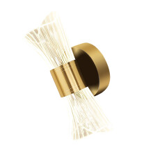 Commerciële ijzeren wandkandelaar slaapkamer-D Type goud