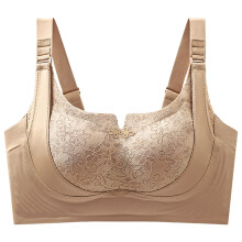 Soft Stretchable Bra With Wide Shoulder Strap-Coffee skin 34 75