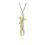 (Gold) Unity Necklaces for Him and Her Collar De Abrazo Pack 8