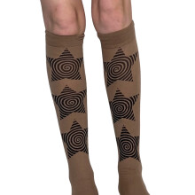 Women's Long Socks Gothic Star Print High Elasticity Comfortable