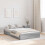 VidaXL vidaXL Storage Bed Frame Grey Sonoma 120 x 200 cm Engineered Wood 1