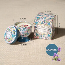 (Tea) Handmade Fruity & Floral Scented Soy Wax Aromatherapy Candle in Tin Can