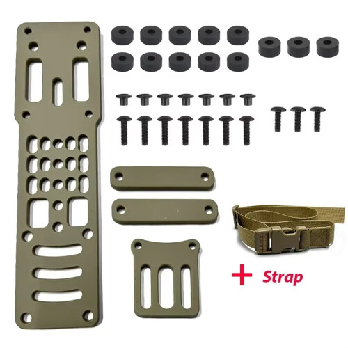 (Black) Tactical Drop Leg Band Hunting Quick Pull Draw Adapter For QLS Platform Holster 2