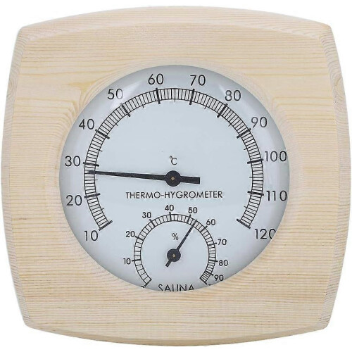 2025 Νέο Θερμόμετρο και Υδρόμετρο Σάουνας, Ξύλινο Θερμόμετρο Σάουνας