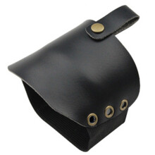 Synthetic Leather Motorbike Gear Shifts Shoe Protector-Black