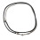 Collier tendance polyvalent en cuir noir et chaîne-argent 1