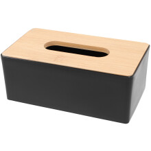 1Papier Zak Opslag Organizer Zwart Elegant Tissue Houder
