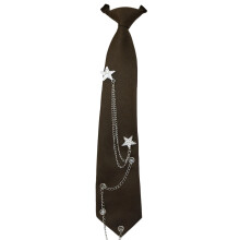 Student vooraf gebonden stropdassen Preepy Look Strass-Koffie