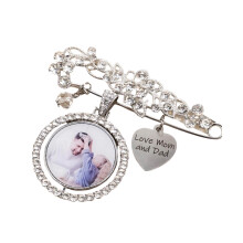 Elegante vintage broche met etnische-Transparant