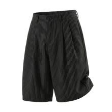 (Black,XXL)Trendy Men Shorts With Elastic Waist And Classic Design For Casual Spring Outfits