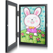 Photo Frame - Child - Interchangeable - Front Opening - Black - 35x25cm