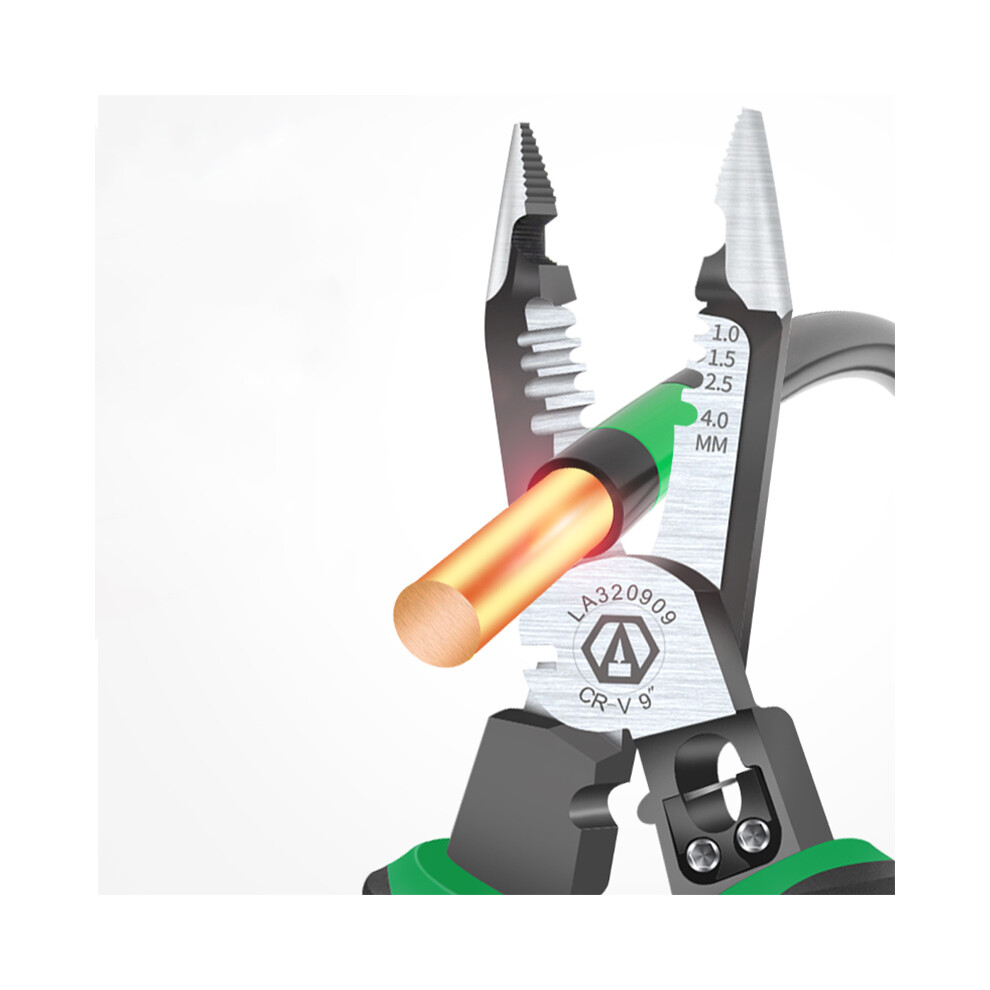 (Needle Nose Pliers) Multi-Purpose Long Nose Pliers With Wire Stripper Crimper Cutter Multi-Tool 413590545453